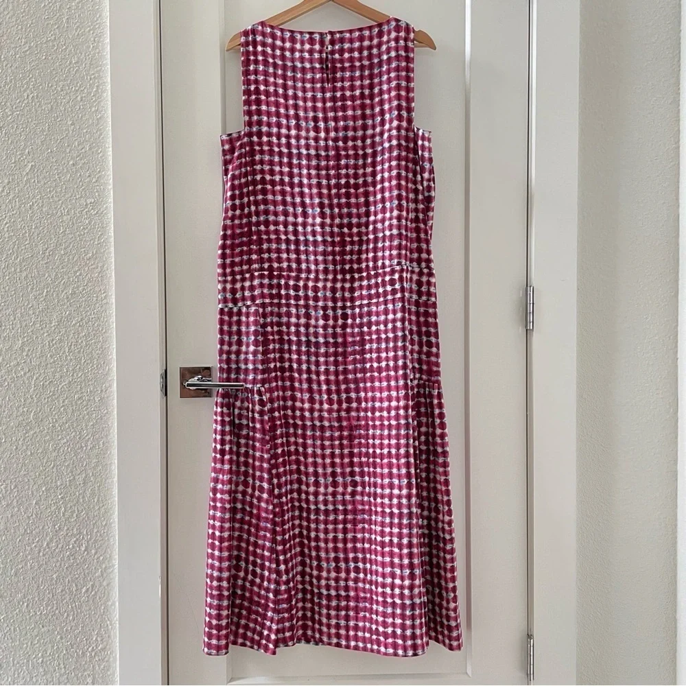 Tory Burch Sonda Silk Runway Tea Length Dress $595 Size 12